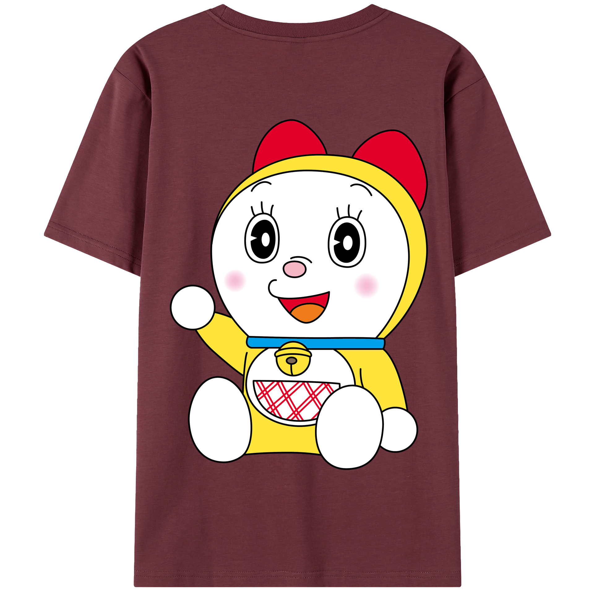 （画像用） ドラえもん ドラミ Doraemon Dorami 綿100％半袖Tシャツ（背面プリント）